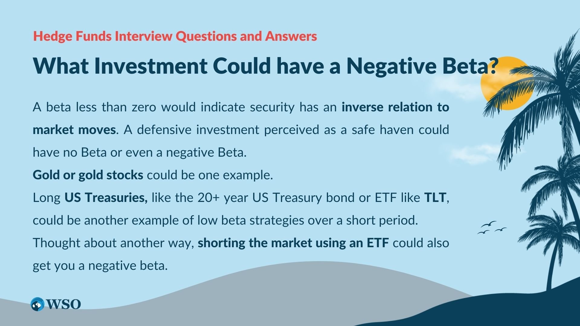 What Investment Could have a Negative Beta